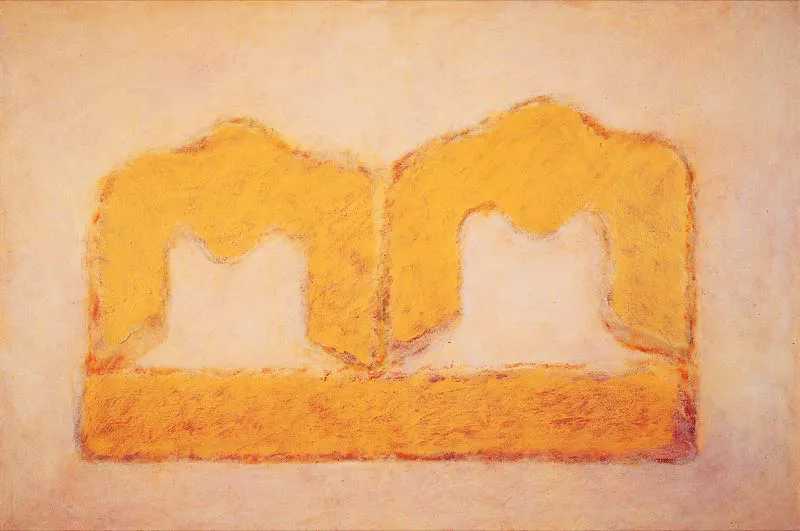 Signos y apoyo / 2005 / Acrlico sobre tela / 122 x 184 cm 