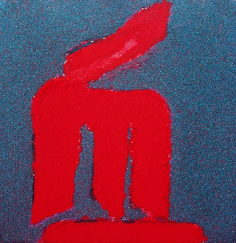 Signo rojo rojo / 2003 / Técnica mixta / 60 x 60 cm