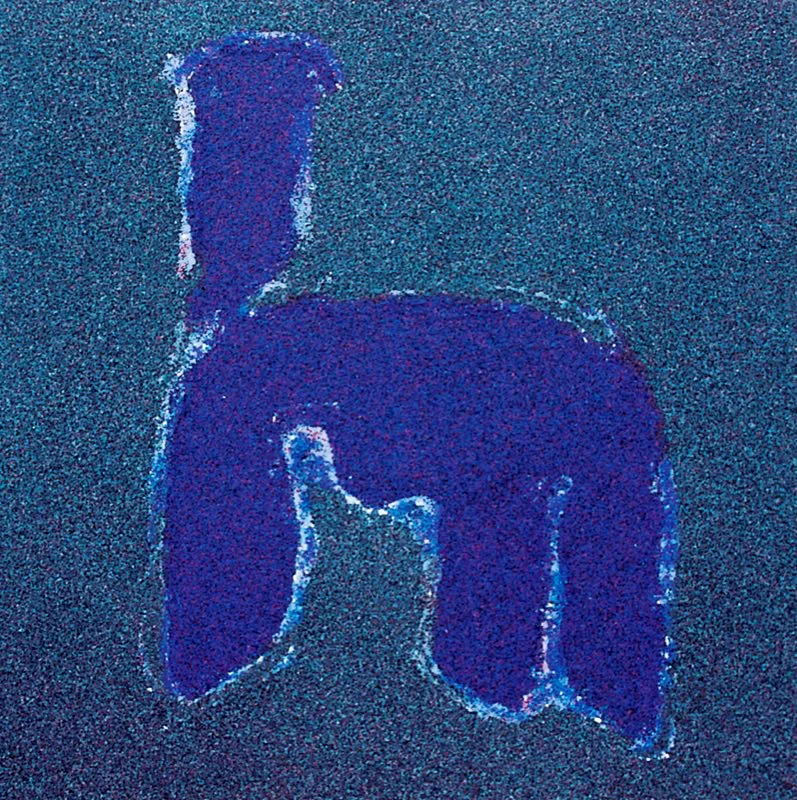 Signo y apoyo / 2003 / Tcnica mixta / 60 x 60 cm 