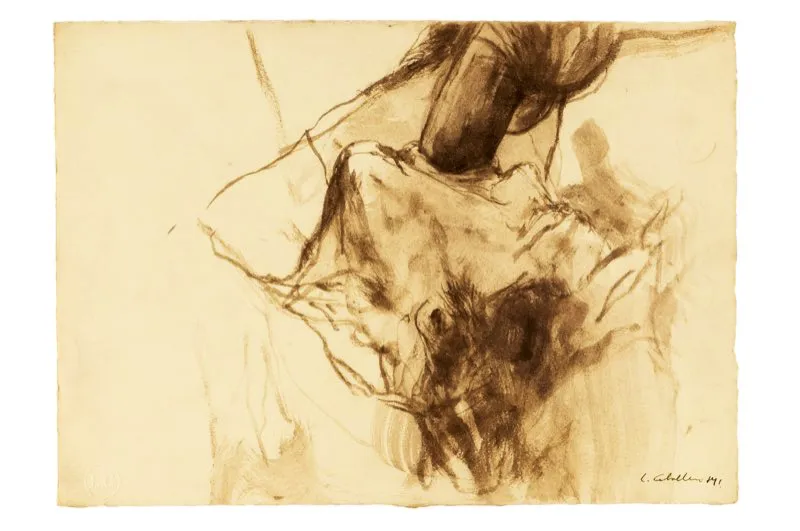 Aguada de leo sobre papel / 26,5 cm x 37,5 cm 