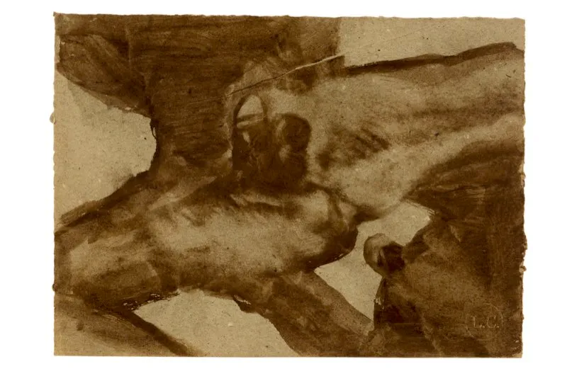 Aguada de leo sobre papel / 17,5 cm x 24 cm 
