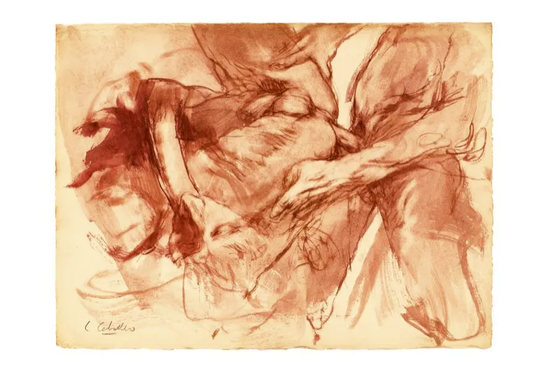 Aguada de leo sobre papel / 28,5 cm x 38 cm 