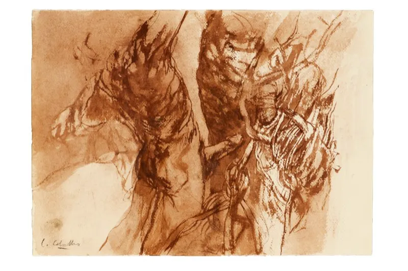 Aguada de leo sobre papel / 26 cm x 36 cm 