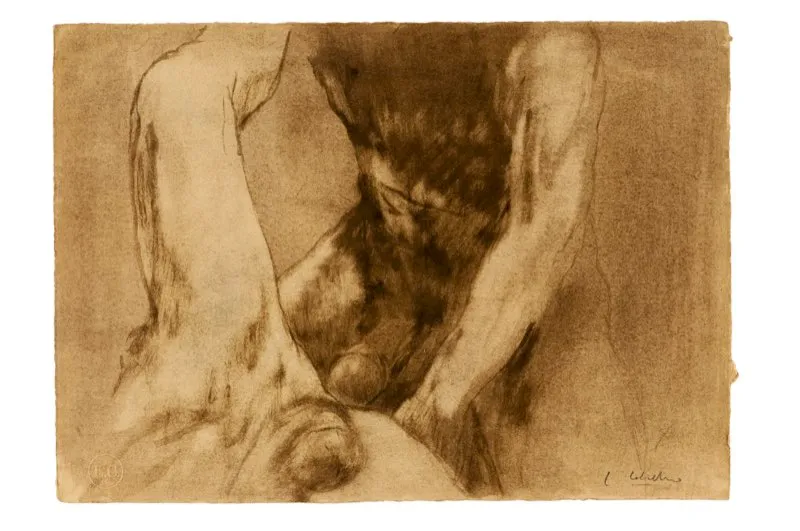 Aguada de leo sobre papel / 26,5 cm x 28 cm 