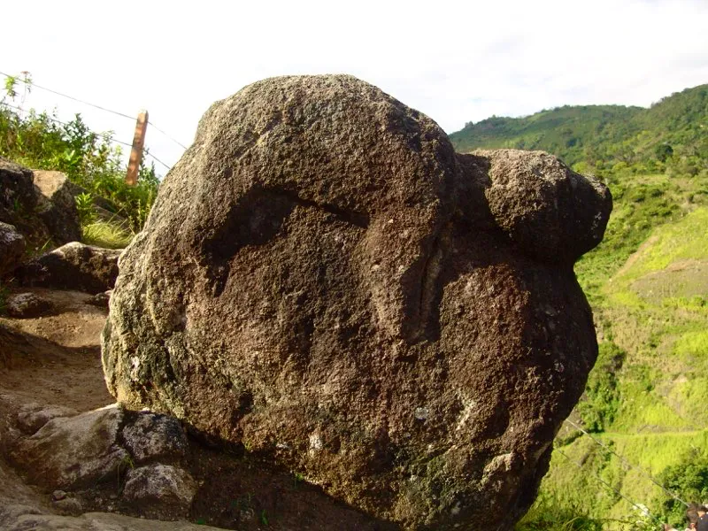 Estatua conocida popularmente como “el oso de La Chaquira”, descrita extensamente y con todo detalle por Pérez de Barradas como “una rana”, aunque quizá se trata de un felino o de un mono. En todo caso, un hecho interesante de esta escultura de bulto redondo, tallada aprovechando al máximo las formas de la piedra, es que tal vez es el único cuadrúpedo de la estatuaria representado sobre sus cuatro patas.