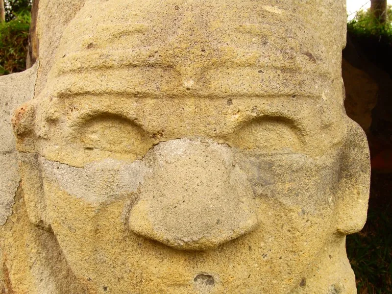 Nariz en el arte del Macizo Colombiano.