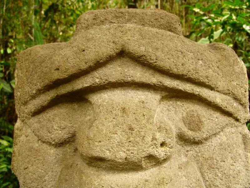 Nariz en el arte del Macizo Colombiano.