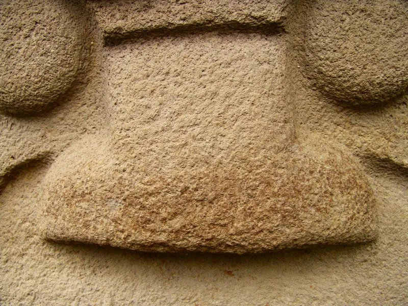 Estatua de la Mesita C del Parque Arqueológico de San Agustín, nariz de platirrino.