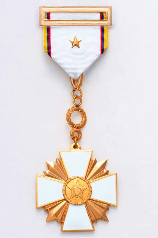 Medalla al valor - Por actos heróicos del servicio.
