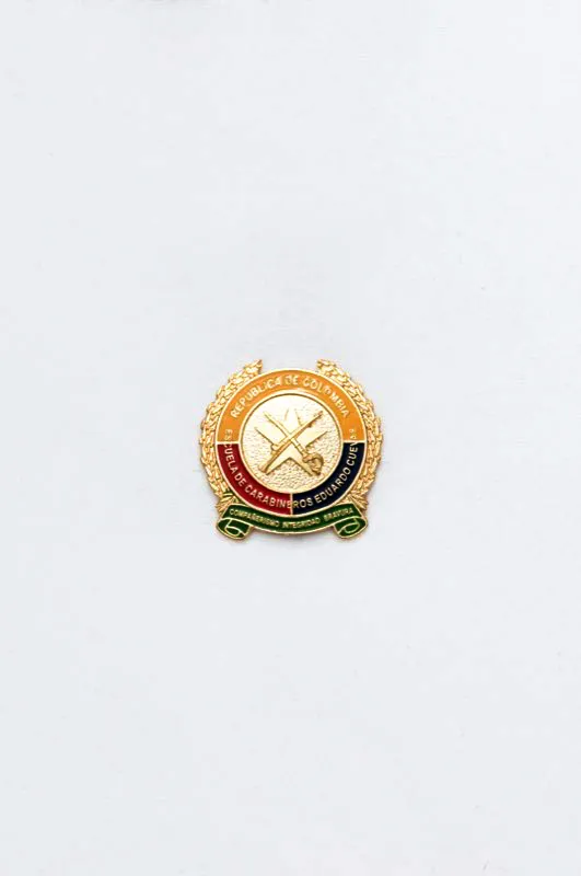 Distintivo de la Escuela de Carabineros Eduardo Cuevas. 