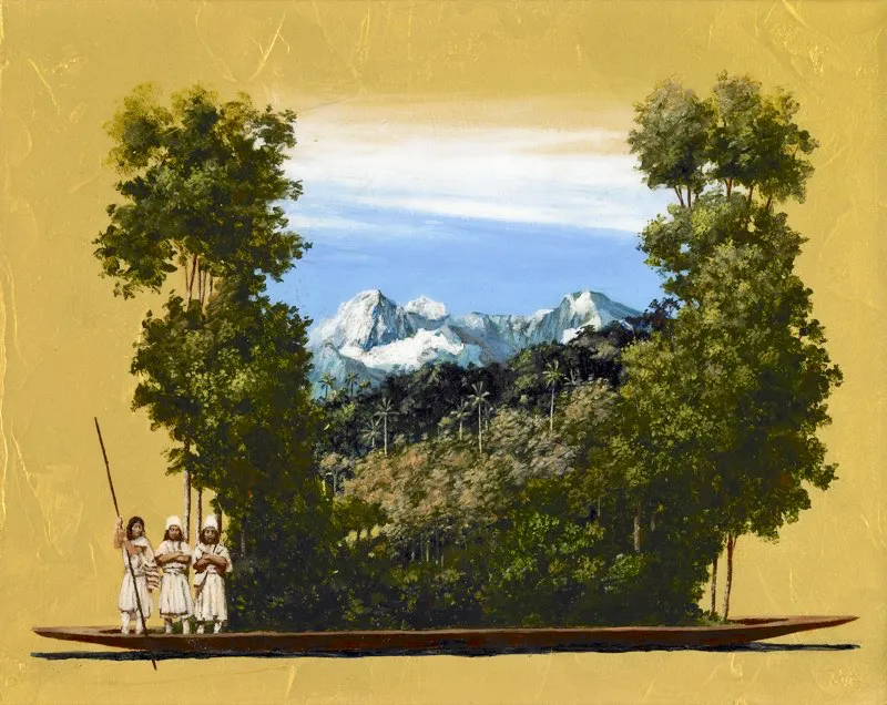 Sierra nevada | Acrlico sobre madera | 20 cm x 30 cm | 2009 