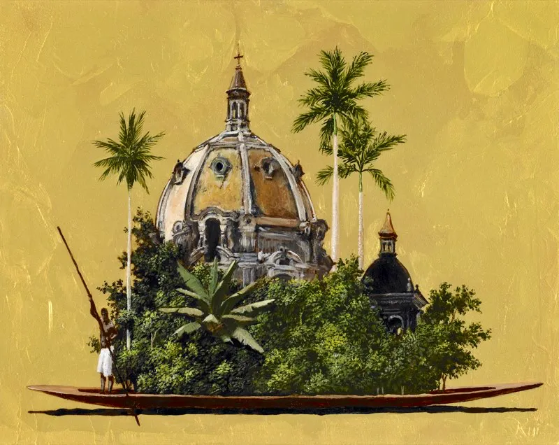 Cartagena | Acrlico sobre madera | 20 cm x 30 cm | 2009 