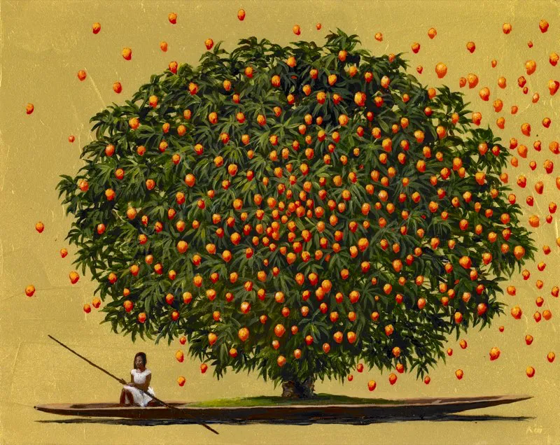 Mangos de corazn | Acrlico sobre madera | 20 cm x 30 cm | 2009 