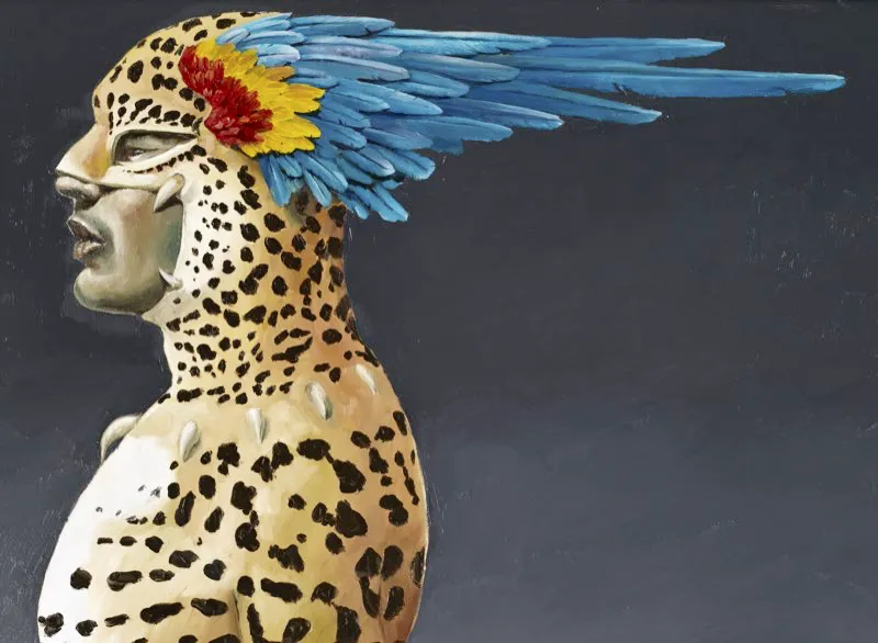 Chamán | Óleo sobre tela | 100 cm x 70 cm | 2011