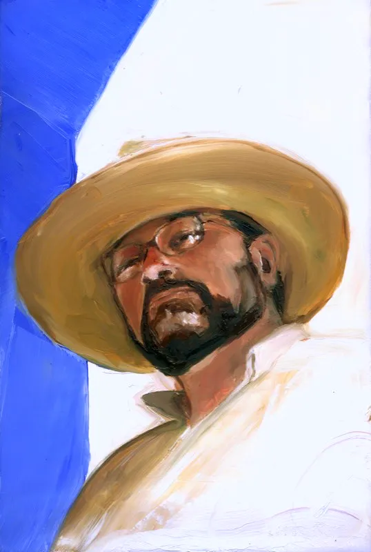 William | leo sobre madera | 30 cm x 20 cm | 2009 