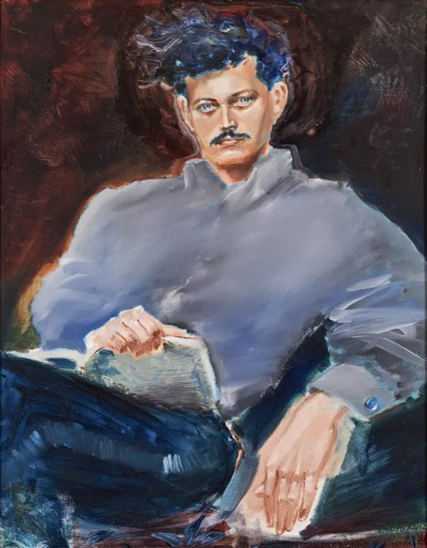 Carlos | leo sobre tela | 50 cm x 40 cm | 1989 
