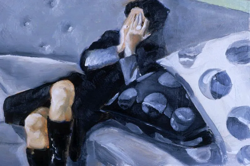 Bibiana | leo sobre madera | 20 cm x 30 cm | 2002 