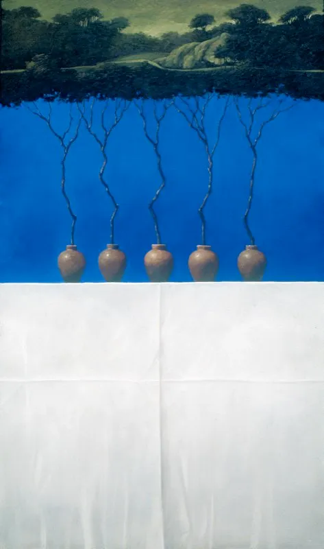 Conexión | Óleo sobre tela | 170 cm x 100 cm | 2001