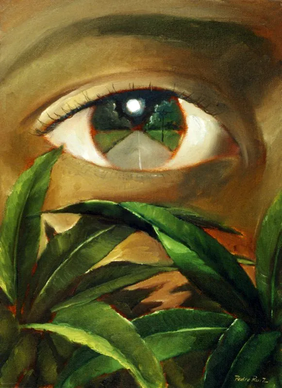 Serie Punto de vista | Autoruta | Óleo sobre tela | 30 cm x 20 cm | 1997