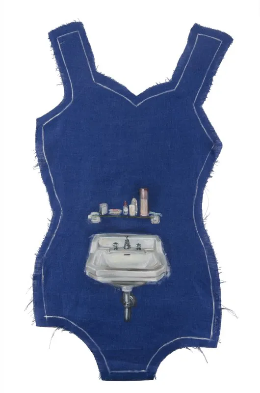 Traje de baño | Óleo sobre tela | 84 cm x 50 cm | 1999