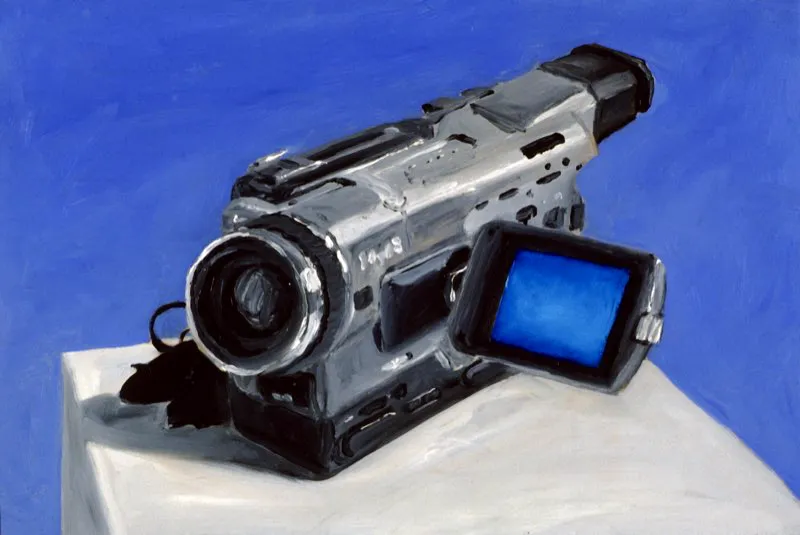 Serie Hi 8 Bogot | leo sobre madera | 20 cm x 30 cm | 2001 