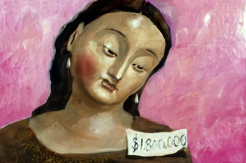 Serie Hi 8 Bogot | leo sobre madera | 20 cm x 30 cm | 2001 