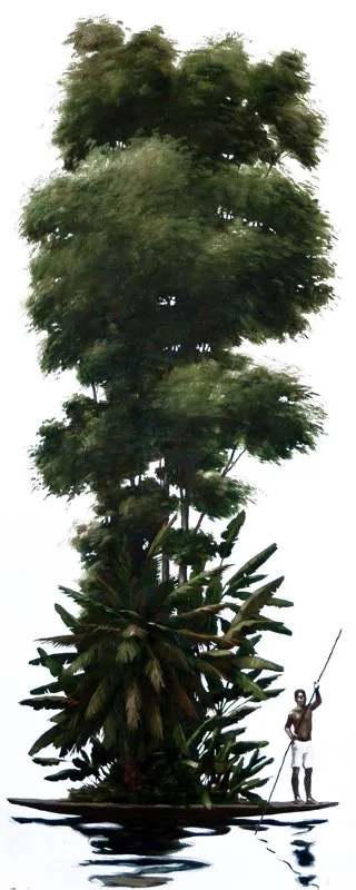 Desplazamiento n.° 30 | Óleo sobre tela | 150 cm x 60 cm | 2004