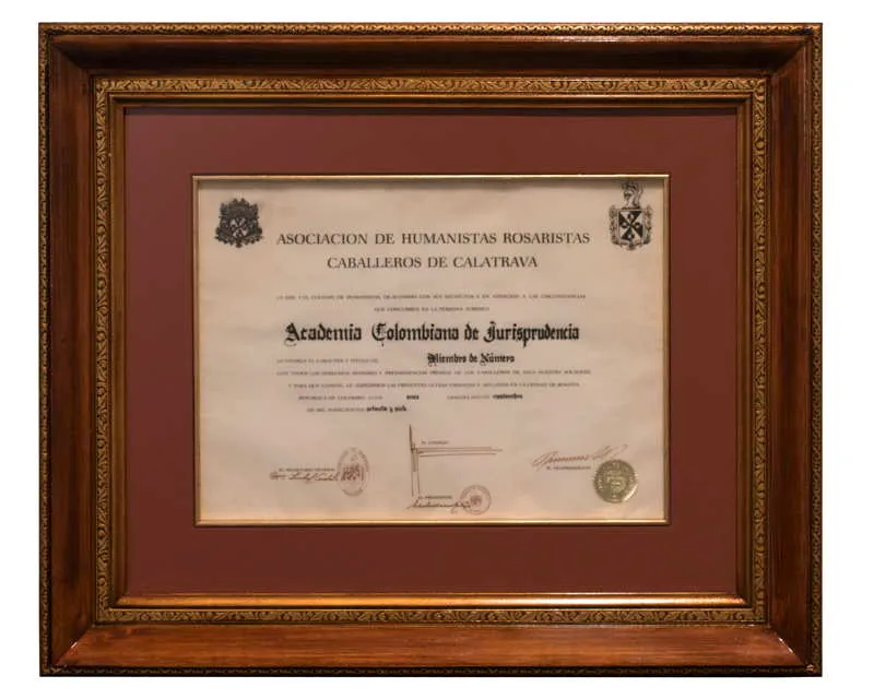 Miembro de Número de la Orden de Calatrava.