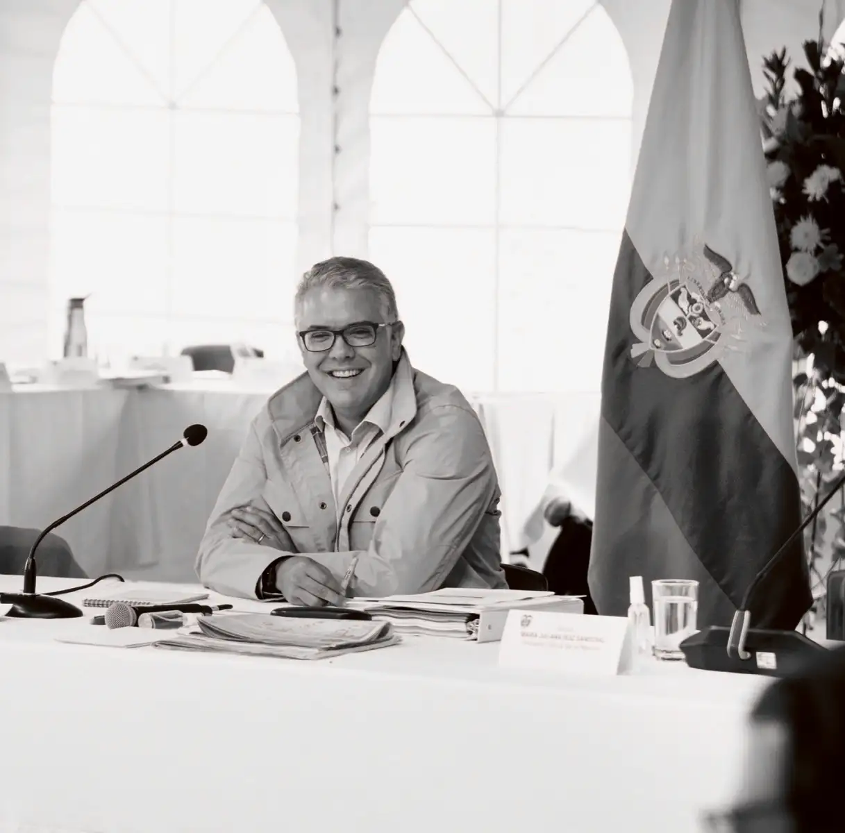 El presidente Duque en consejo de ministros en la Hacienda Hato Grande, Sopó, Cundinamarca, 16 de febrero de 2020.