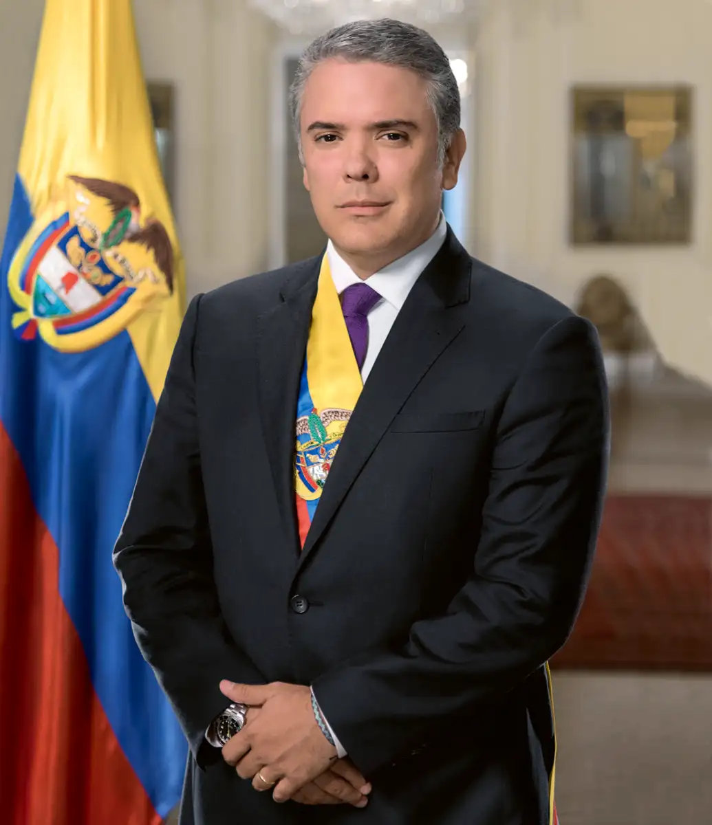 Iván Duque Márquez, foto oficial de su presidencia.