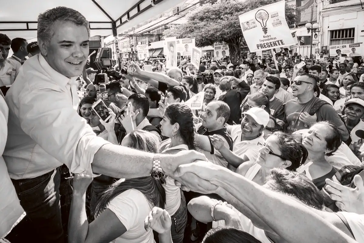 Elegido como candidato presidencial por el Centro Democrático el 10 de diciembre de 2017, Duque desarrolló una intensa campaña electoral por todas las regiones del país.