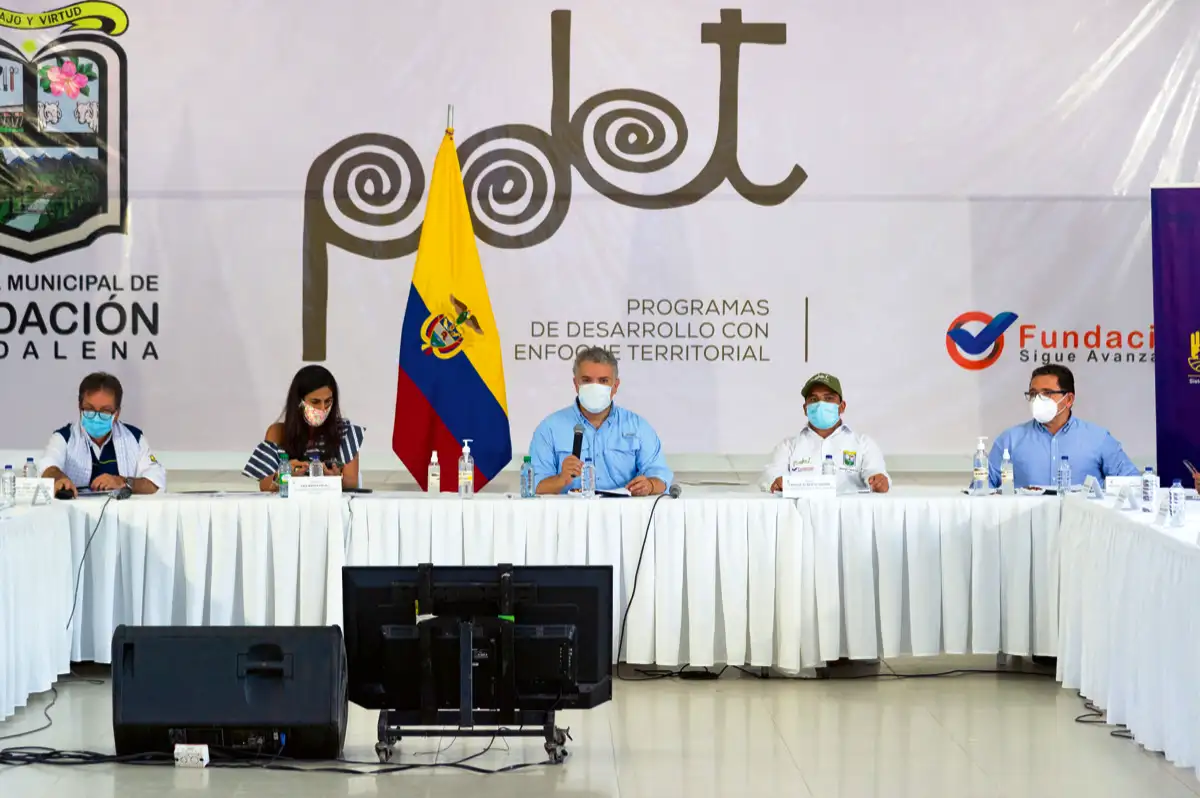 Programa de Desarrollo con Enfoque Territorial, pdet. Institución Educativa Departamental. Fundación, Magdalena, 6 de noviembre de 2020.