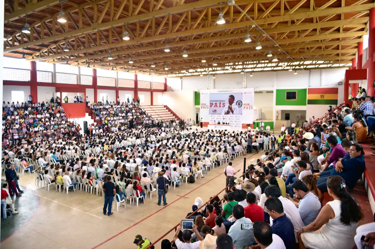 Taller Construyendo País. Coliseo 20 de Julio, Yopal, Casanare, 12 de enero de 2019.