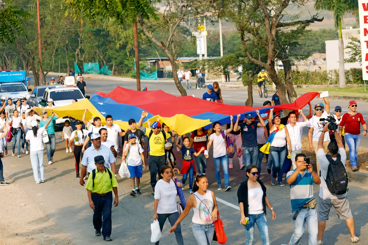 Concierto Venezuela Aid Live. Puente Binacional Tienditas, Cúcuta, Norte de Santander, 22 de febrero de 2019.