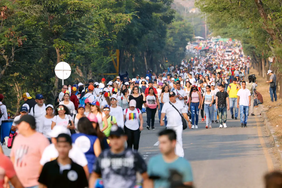 Concierto Venezuela Aid Live. Puente Binacional Tienditas, Cúcuta, Norte de Santander, 22 de febrero de 2019.