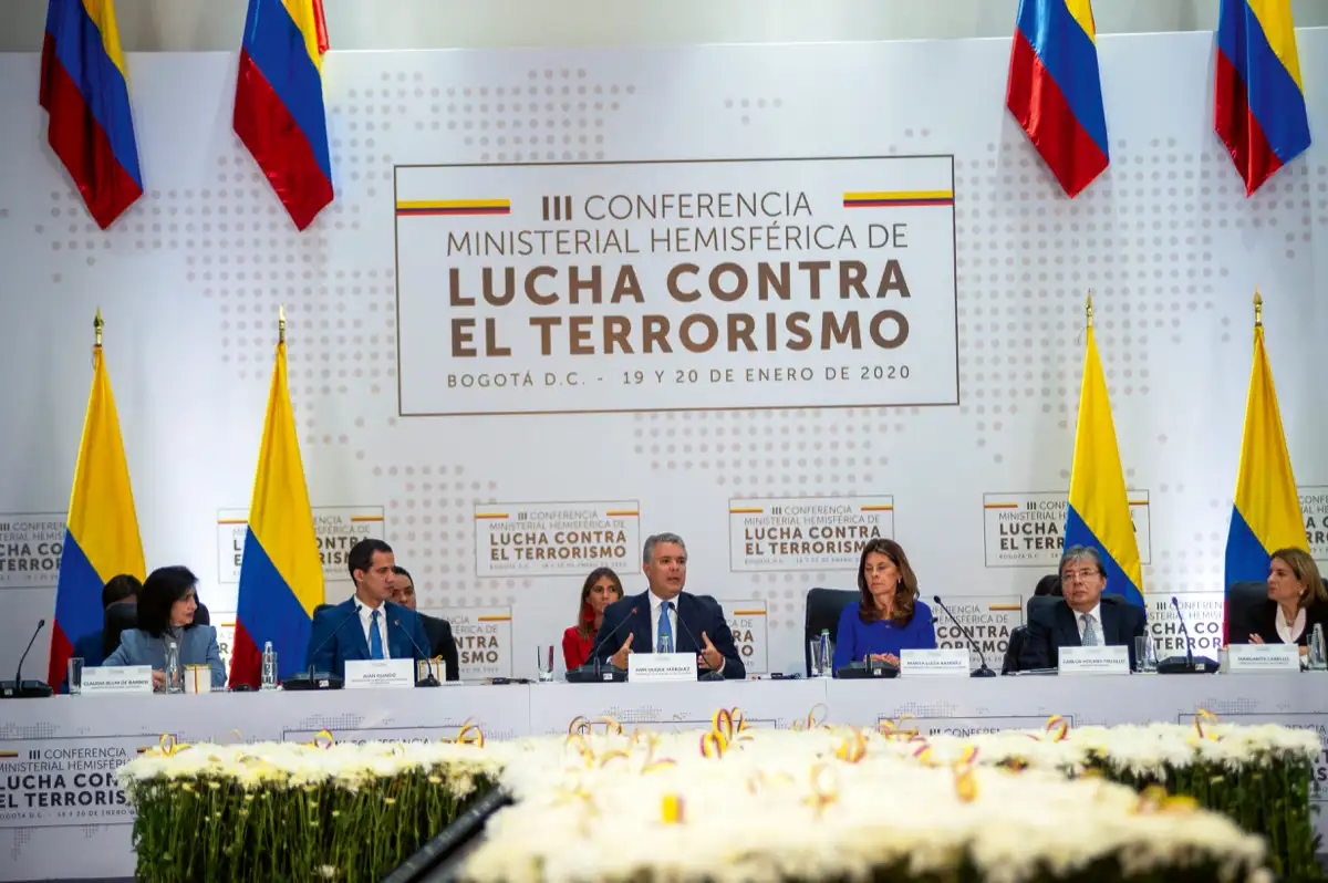 III Conferencia Ministerial Hemisférico de Lucha contra el Terrorismo. Escuela de Cadetes General Francisco de Paula Santander, Bogotá, 20 de enero de 2020.
