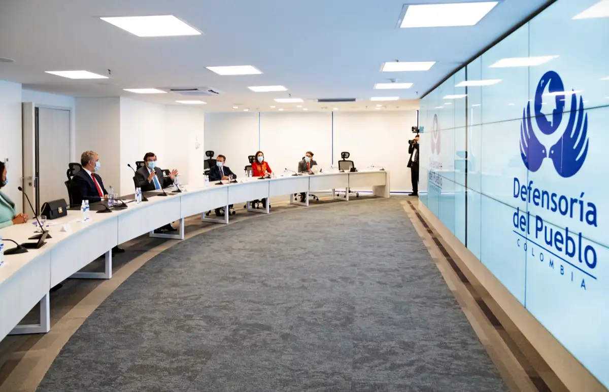 Inauguración del edificio de la Defensoria del Pueblo de Colombia, Sede Nacional. Bogotá, 6 de agosto de 2020.