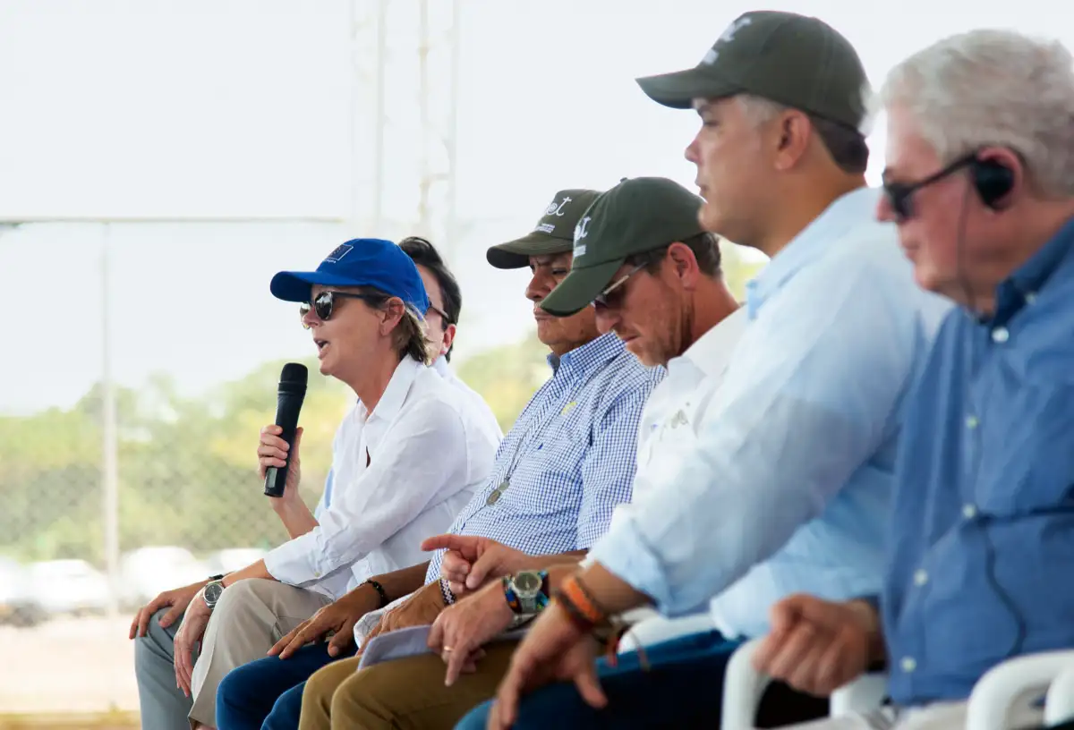 Encuentro con miembros del Grupo Motor PDET. Coliseo Centro de Integración Ciudadana, Paujil, Caquetá, 6 de febrero de 2020.