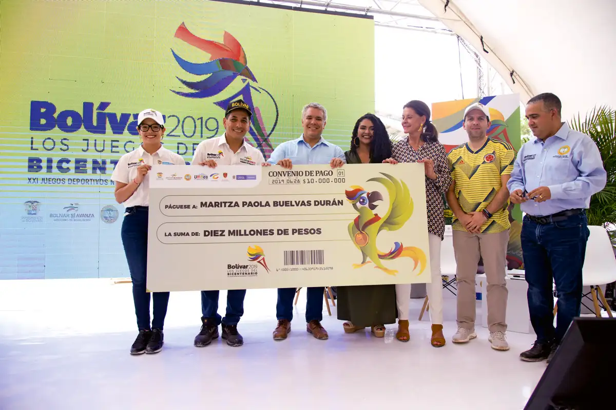 Presentación de la Mascota de los XXI Juegos y V Paranacionales. Unidad Deportiva ‘Rocky Valdez’, Cartagena, Bolívar, 28 de junio de 2019.
