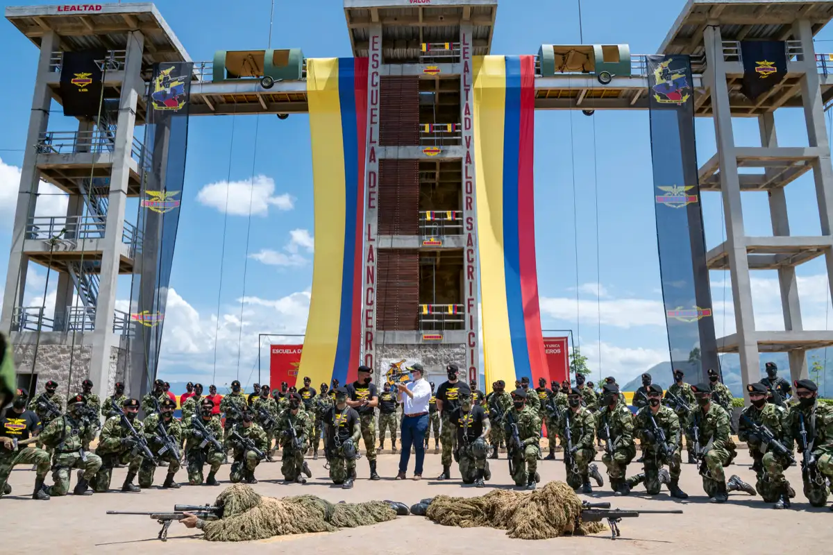 Demostración de capacidades. Brigada de ingenieros, Base Militar de Tolemaida, Tolima, 7 de febrero de 2021.