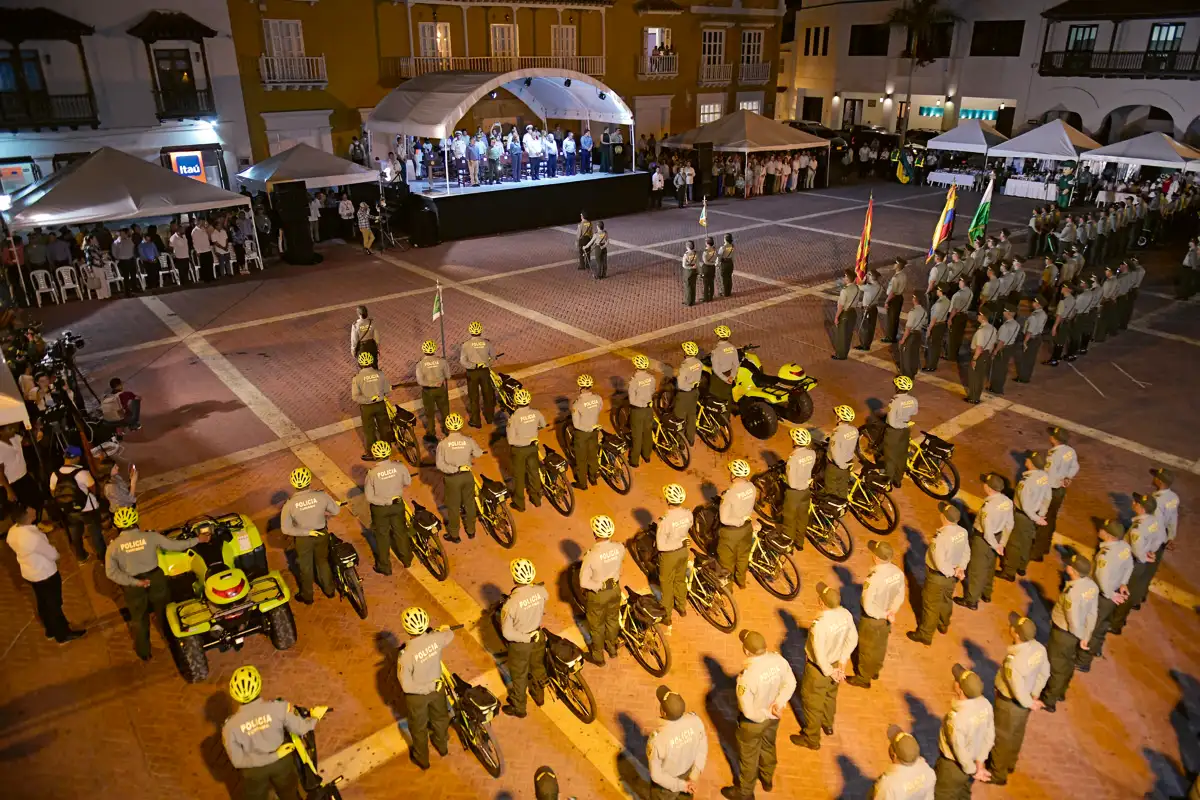 Lanzamiento del Distrito de policía turístico e histórico, Cartagena, 10 de abril de 2019.