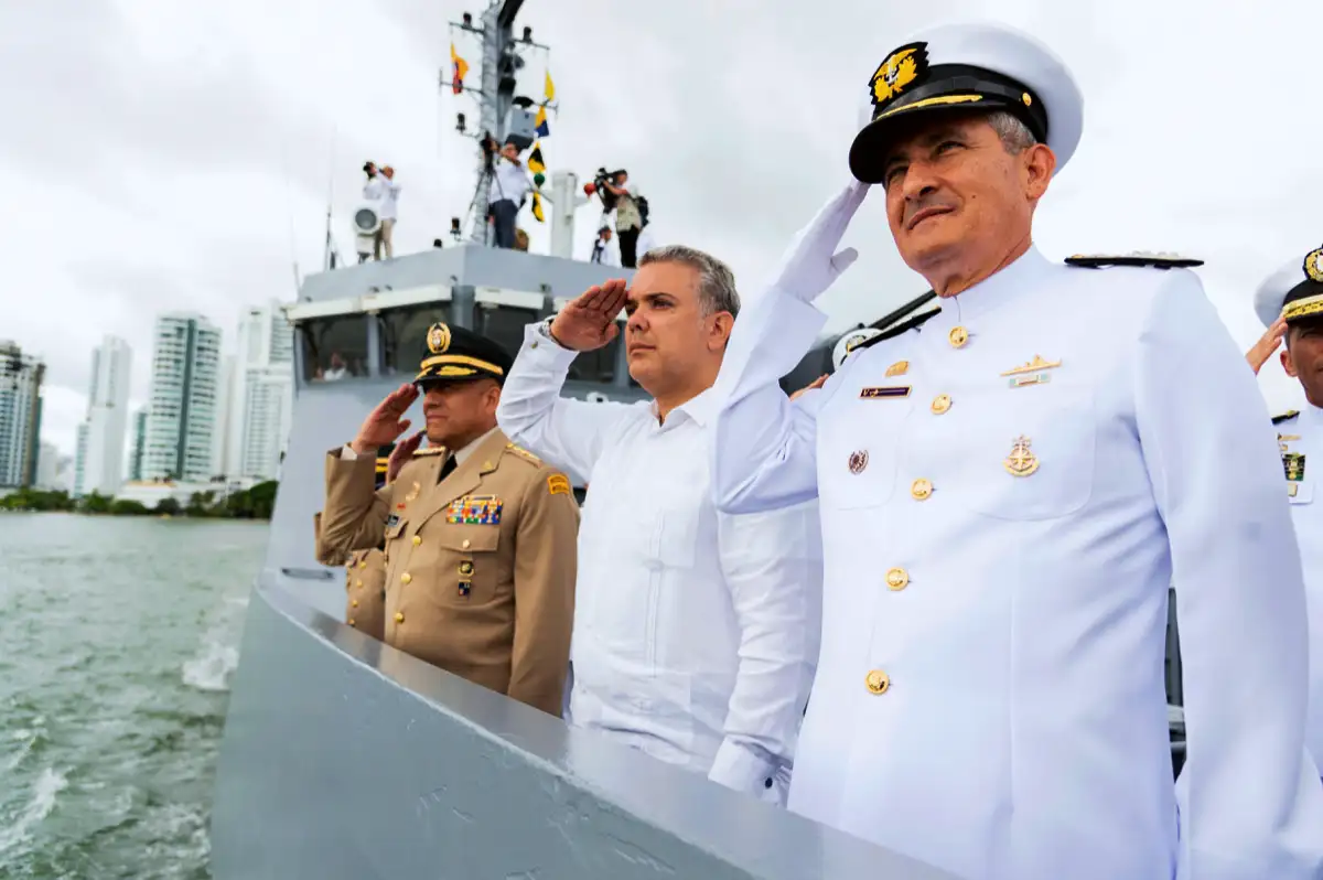 Aniversario CXCVI de la Armada Nacional. Escuela Naval Almirante Padilla, Cartagena, 23 de julio de 2019.
