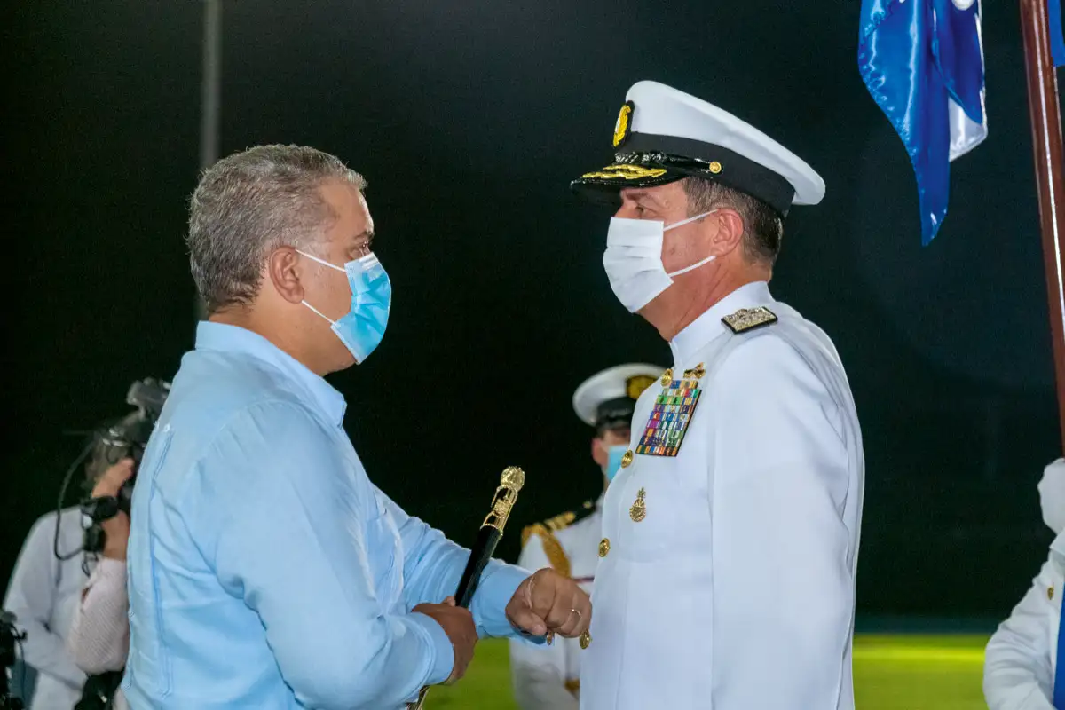 Ascenso de Oficiales. Escuela Naval de Cadetes, Cartagena, 3 de julio de 2021.