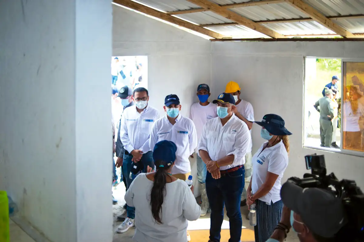 Visita a casas reconstruidas en el barrio San Felipe. Isla de Providencia. 14 de febrero de 2021.
