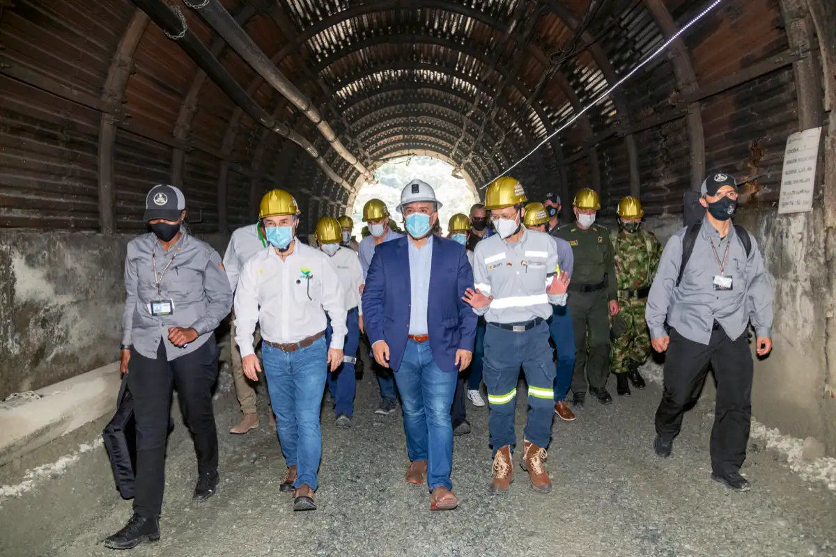 Inauguración planta de procesamiento mina Buriticá, Antioquia, 23 de octubre de 2020.