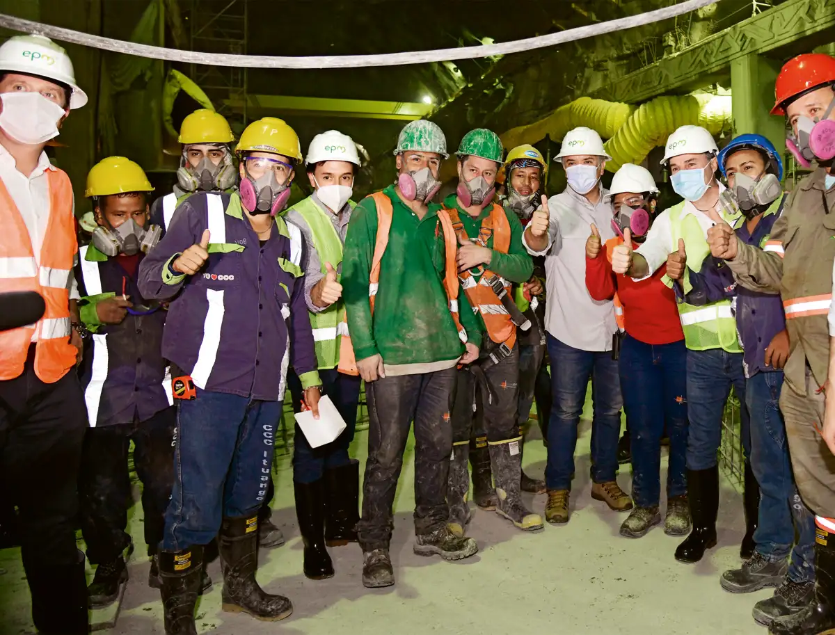 Visita a la obra Hidroeléctrica Ituango, Antioquia, 13 de noviembre de 2020.