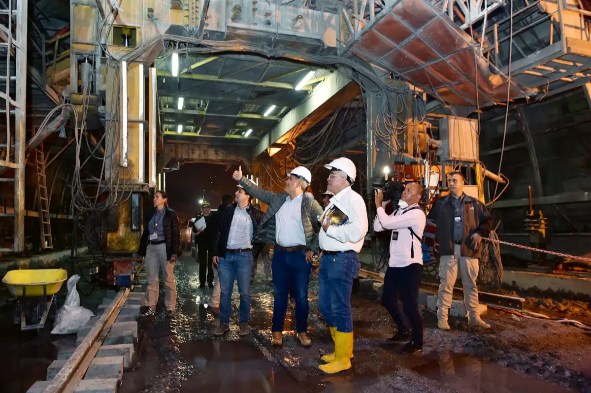 Visita de obra al Túnel de La Línea, vía Cajamarca-Calarcá, 9 de enero de 2019.