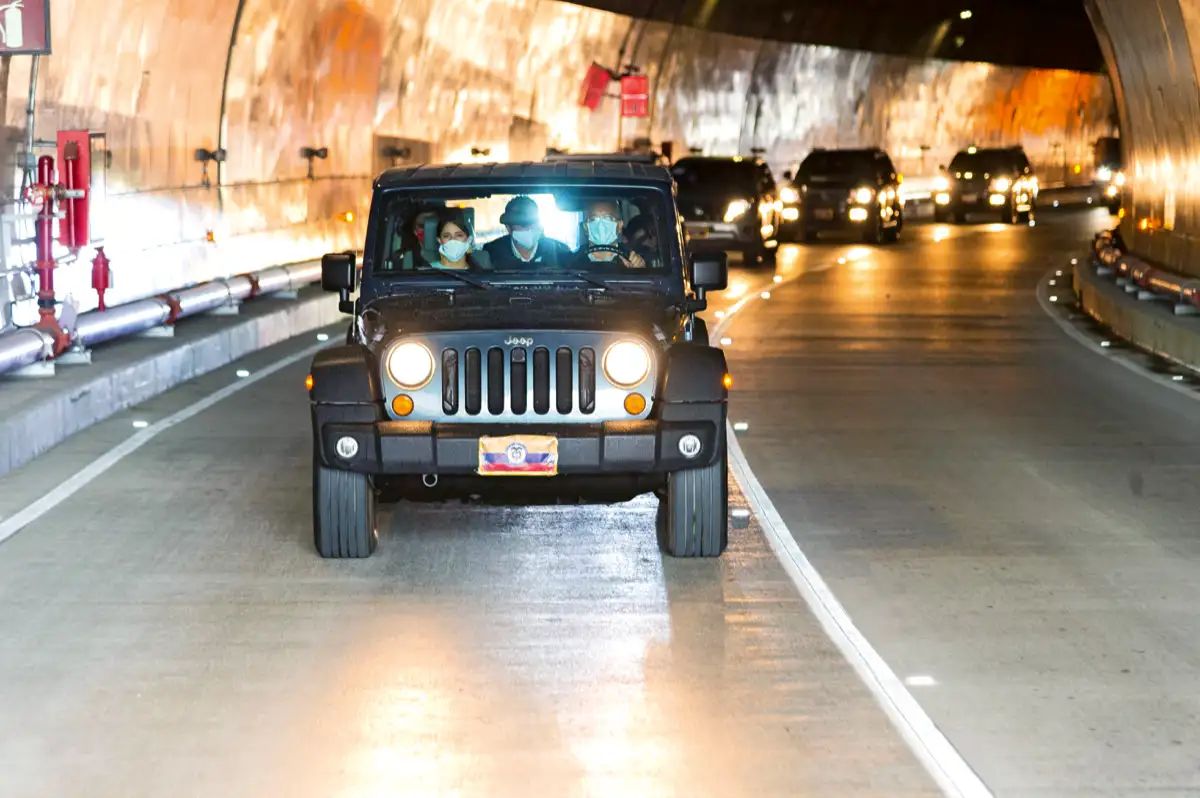 Recorrido por el Túnel de la Línea. Cajamarca, Tolima, 4 de septiembre de 2020.