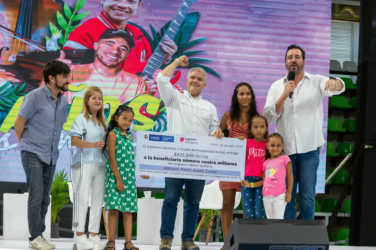 Evento con beneficiarios de Programas Sociales Prosperidad Social. Palacio de Combates Sugar Baby Rojas, Barranquilla, Atlántico, 23 de julio de 2022.