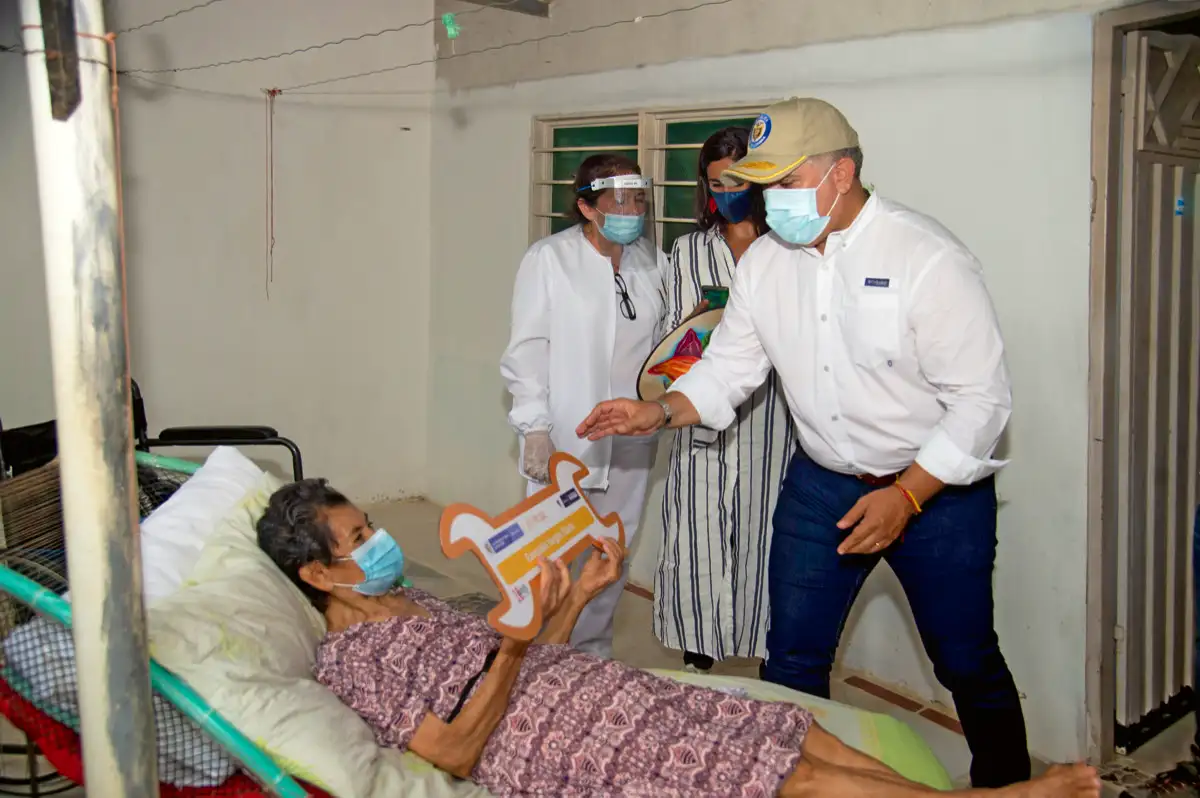 Entrega de mejoras de viviendas barrio La Esperanza, Parque La Paz, Arauca, Arauca, 13 de febrero de 2021.